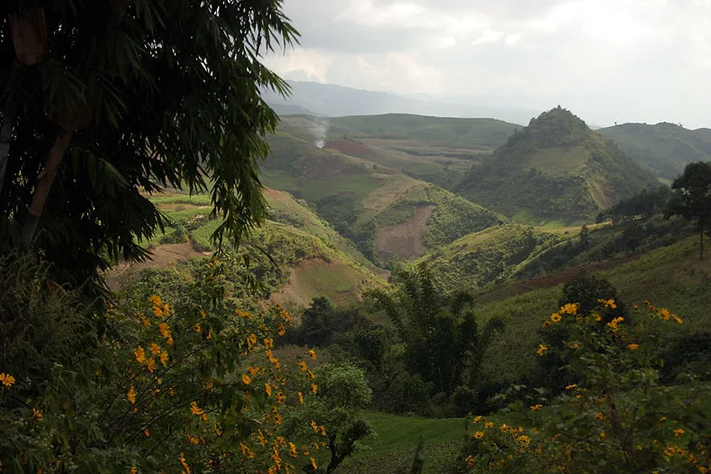 Mountain landscape in Lincang, Yunnan